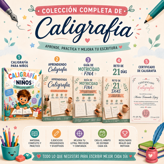 MEGA PACK DE CALIGRAFÍA 4X1